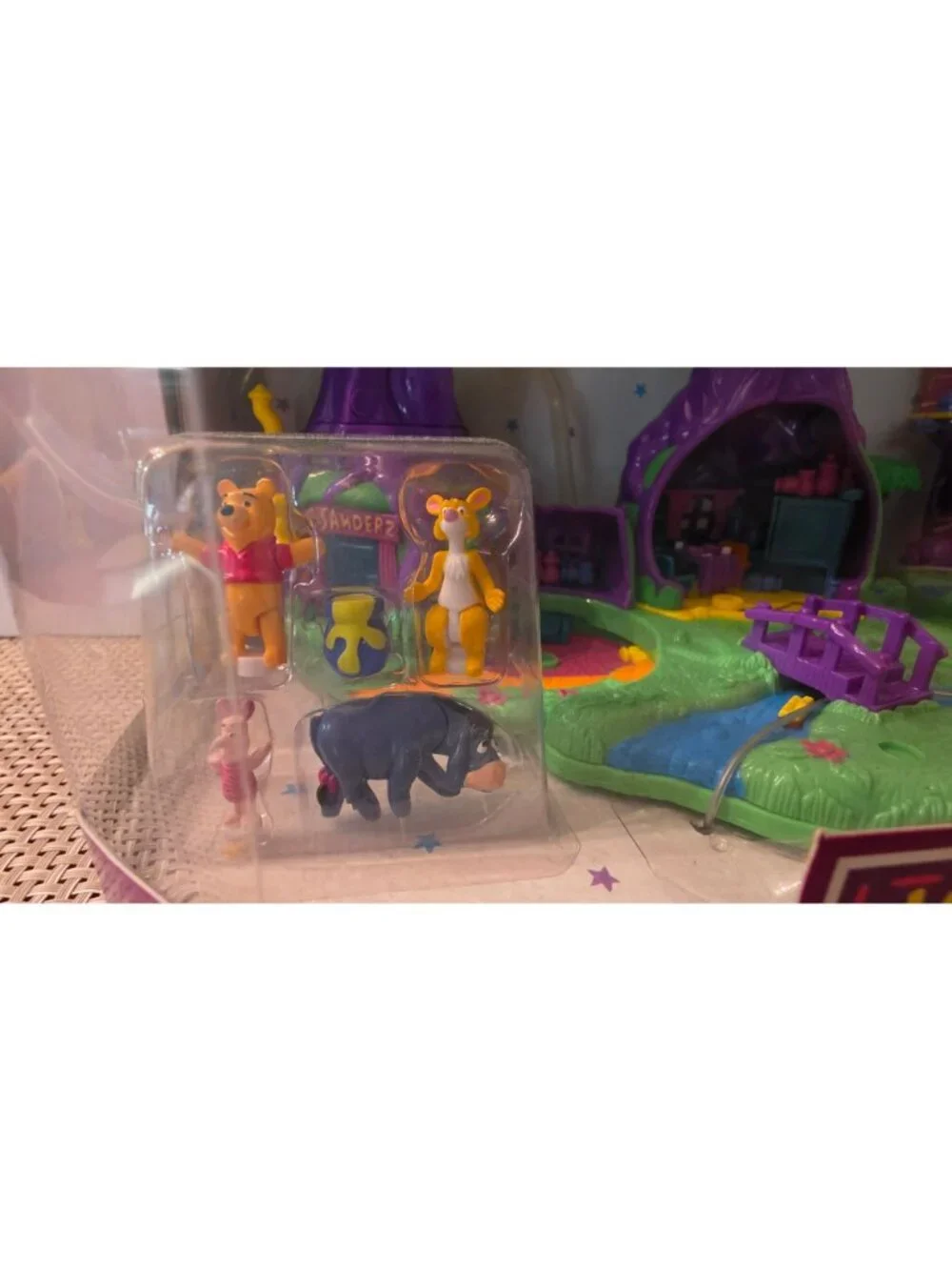 rare vtg DISNEY WINNIE THE POOH HUNDRED ACRE WOOD TREEHOUSE PLAYSET polly pocket